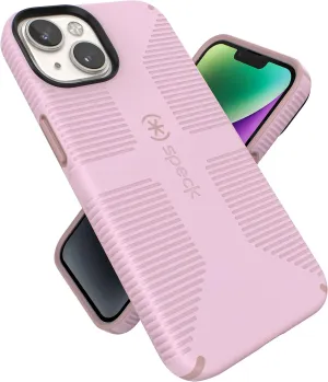 Speck iPhone 14 Case - Drop Protection, Built for MagSafe, Scratch Resistant - No Slip Grip with Soft Touch Coating iPhone 14 6.1 Inch Model - Soft Lilac/Carnation Petal CandyShell Pro