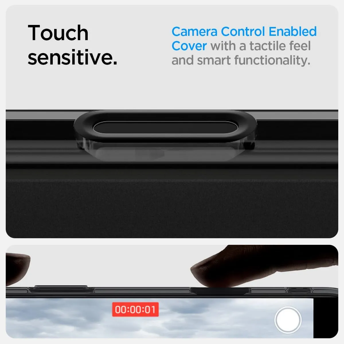Spigen for iPhone 16 Pro Case, Ultra Hybrid T MagFit [Camera Control Button Coverage] [Anti-Yellowing] [Compatible with Magsafe] - Frost Black