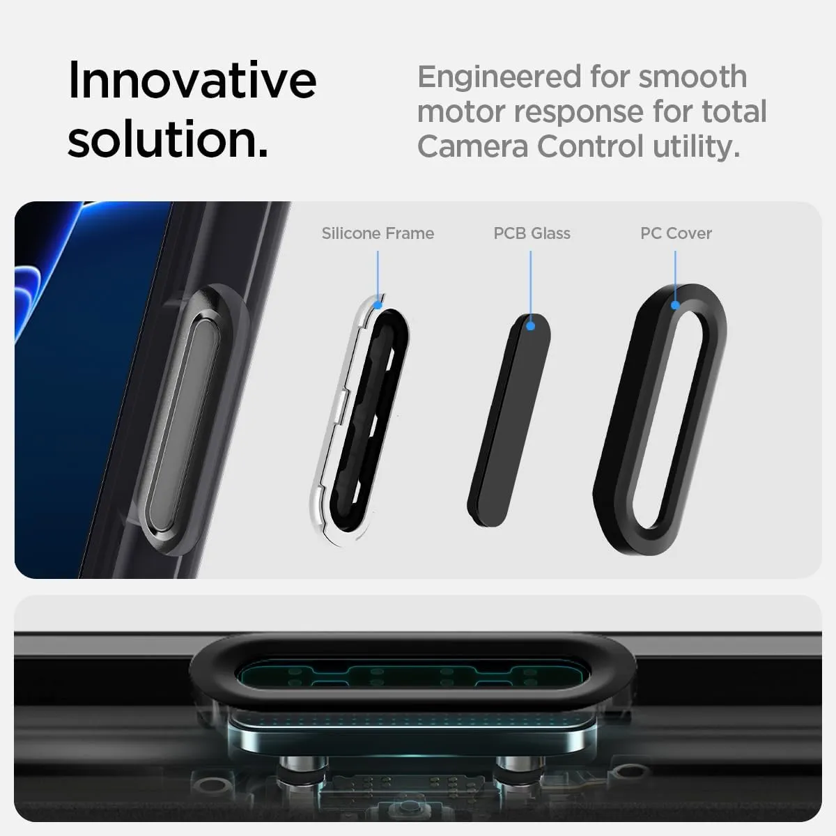 Spigen for iPhone 16 Pro Case, Ultra Hybrid T MagFit [Camera Control Button Coverage] [Anti-Yellowing] [Compatible with Magsafe] - Frost Black