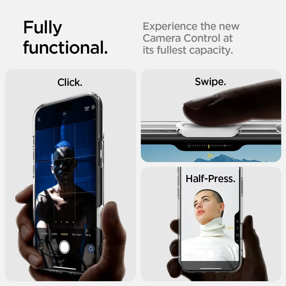 Spigen for iPhone 16 Pro Case, Ultra Hybrid T MagFit [Camera Control Button Coverage] [Anti-Yellowing] [Compatible with Magsafe] - Graphite