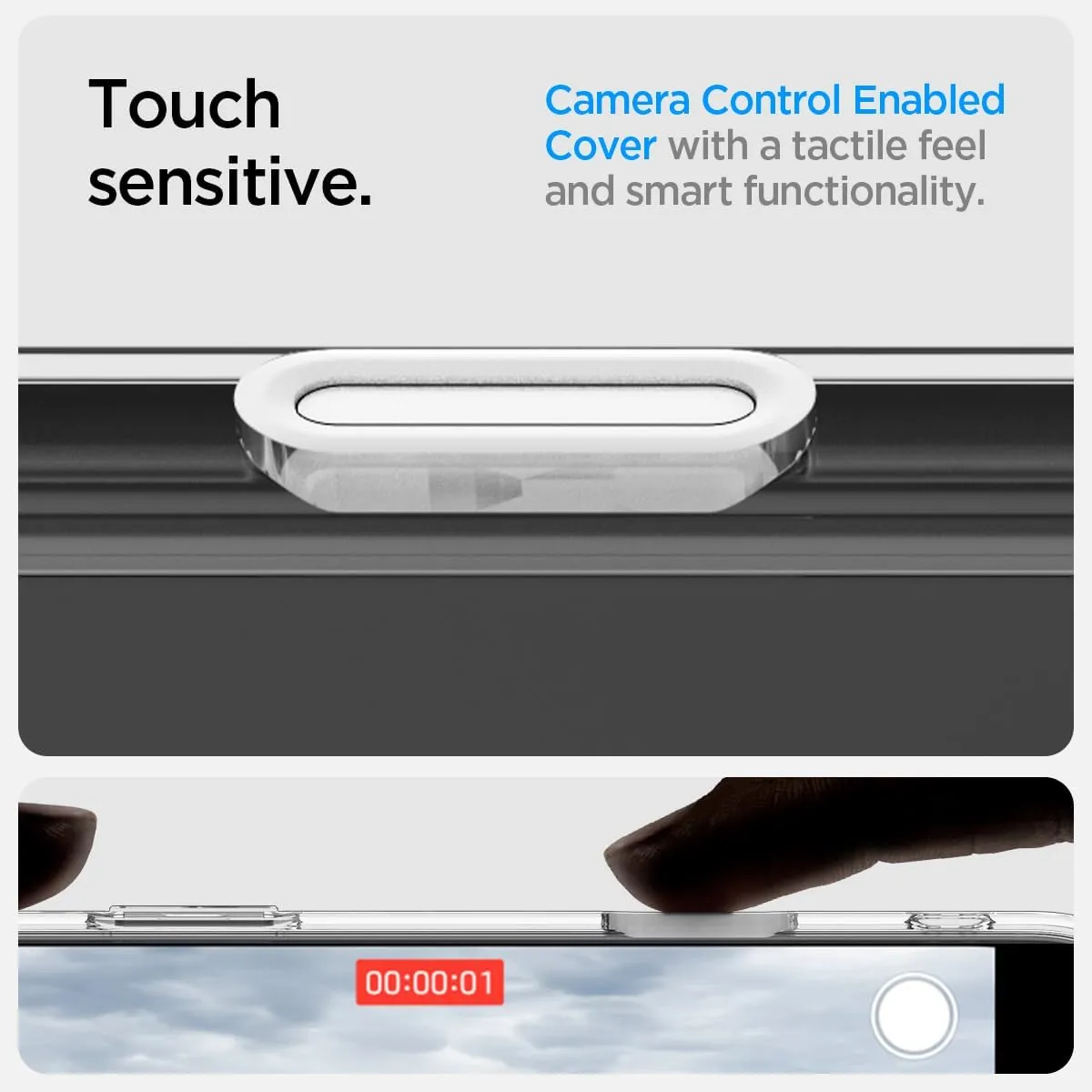 Spigen for iPhone 16 Pro Case, Ultra Hybrid T MagFit [Camera Control Button Coverage] [Anti-Yellowing] [Compatible with Magsafe] - Graphite