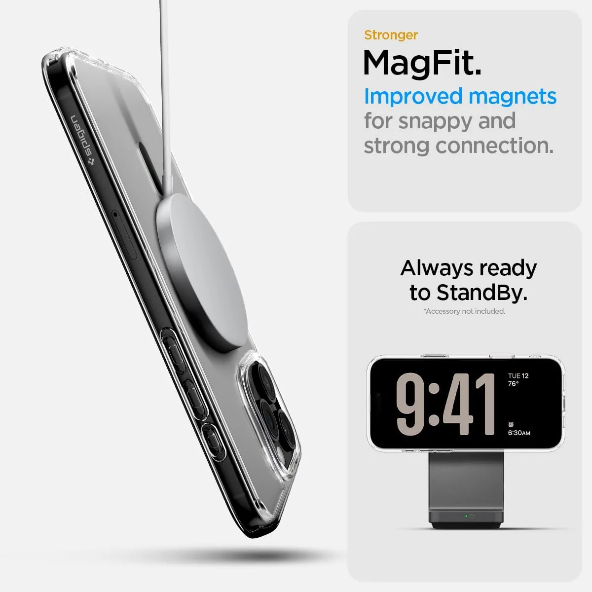 Spigen for iPhone 16 Pro Case, Ultra Hybrid T MagFit [Camera Control Button Coverage] [Anti-Yellowing] [Compatible with Magsafe] - Graphite