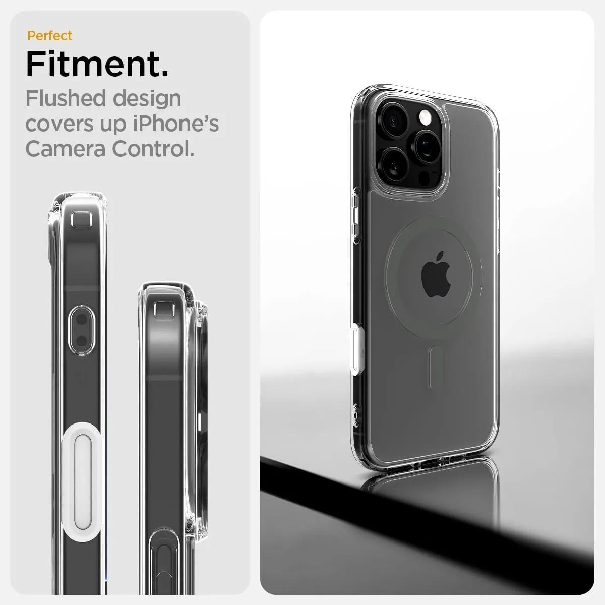 Spigen for iPhone 16 Pro Case, Ultra Hybrid T MagFit [Camera Control Button Coverage] [Anti-Yellowing] [Compatible with Magsafe] - Graphite