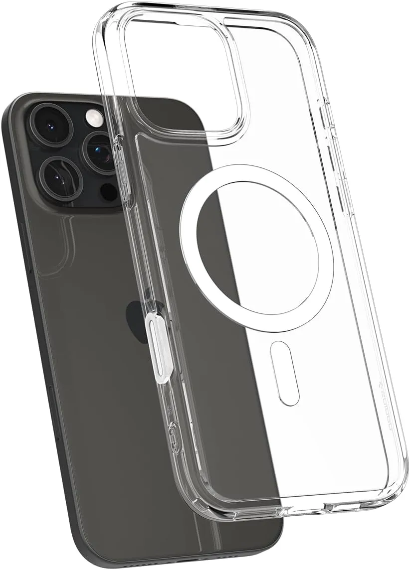 Spigen for iPhone 16 Pro Case, Ultra Hybrid T MagFit [Camera Control Button Coverage] [Anti-Yellowing] [Compatible with Magsafe] - White