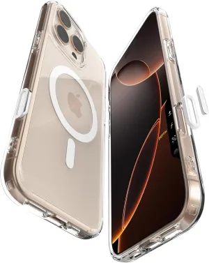 Spigen for iPhone 16 Pro Case, Ultra Hybrid T MagFit [Camera Control Button Coverage] [Anti-Yellowing] [Compatible with Magsafe] - White