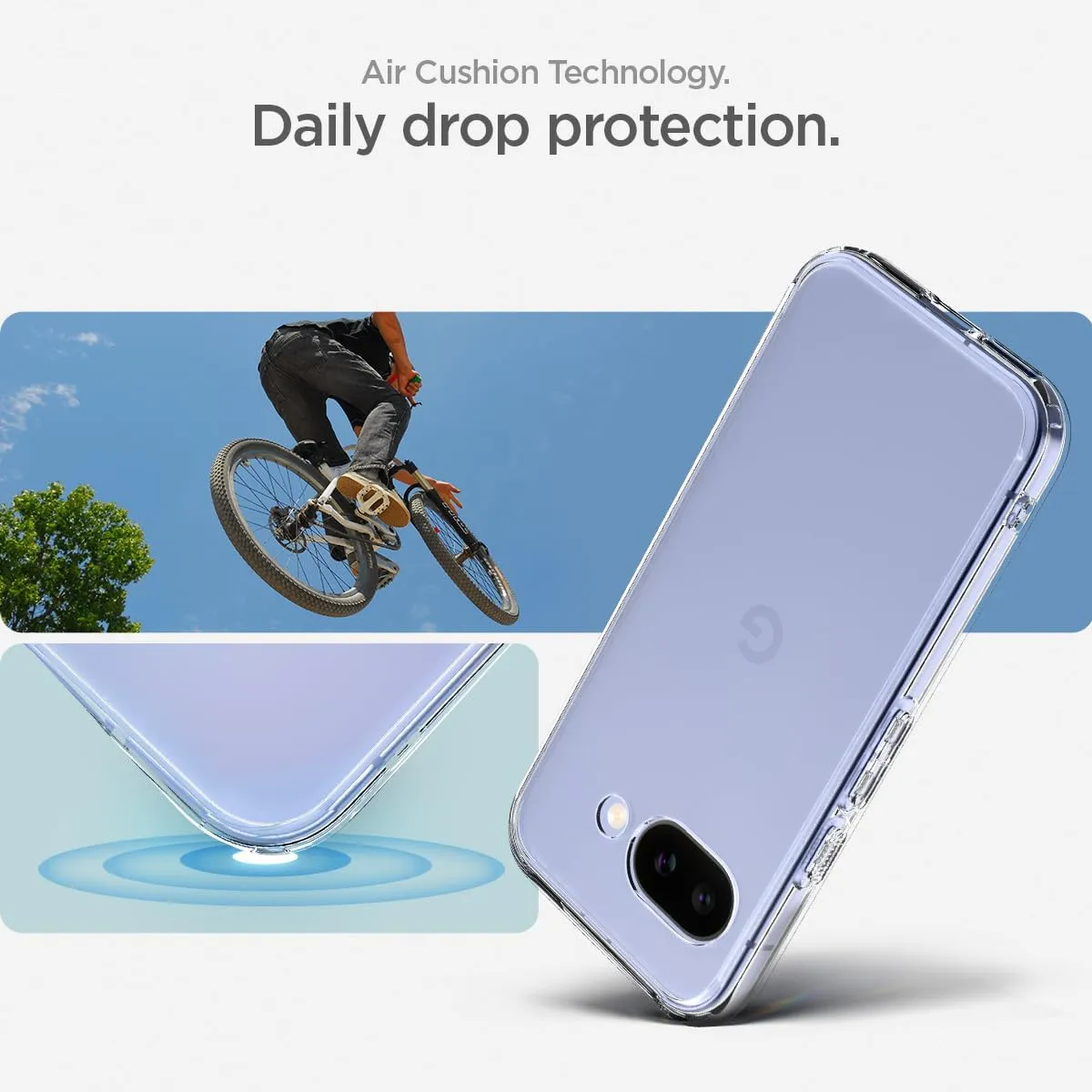 Spigen for Pixel 9a Case, Ultra Hybrid (2025) [Anti-Yellowing] [Military-Grade Protection] - Crystal Clear
