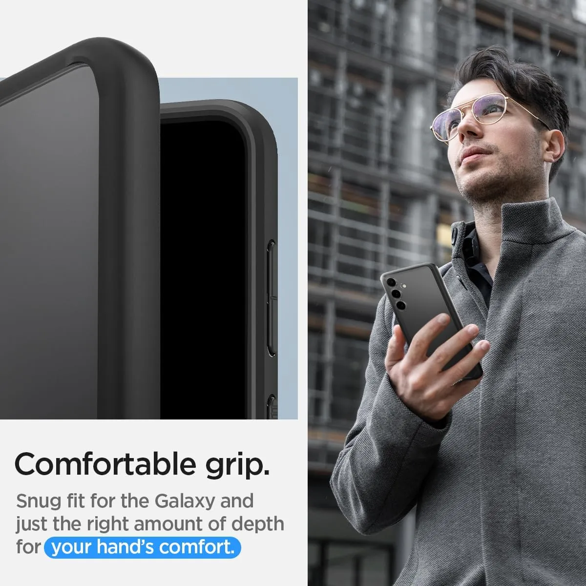 Spigen Ultra Hybrid Designed for Galaxy S24 Case (2024) [Anti-Yellowing], [Military-Grade Protection] - Matte Black