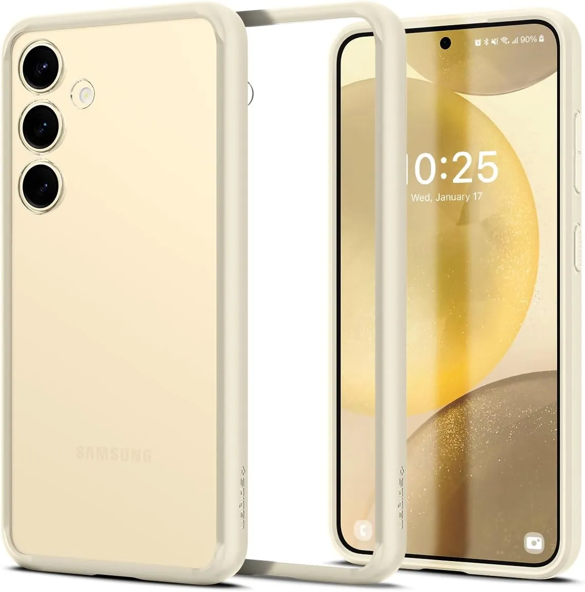 Spigen Ultra Hybrid Designed for Galaxy S24 Case (2024) [Anti-Yellowing], [Military-Grade Protection] - Mute Beige