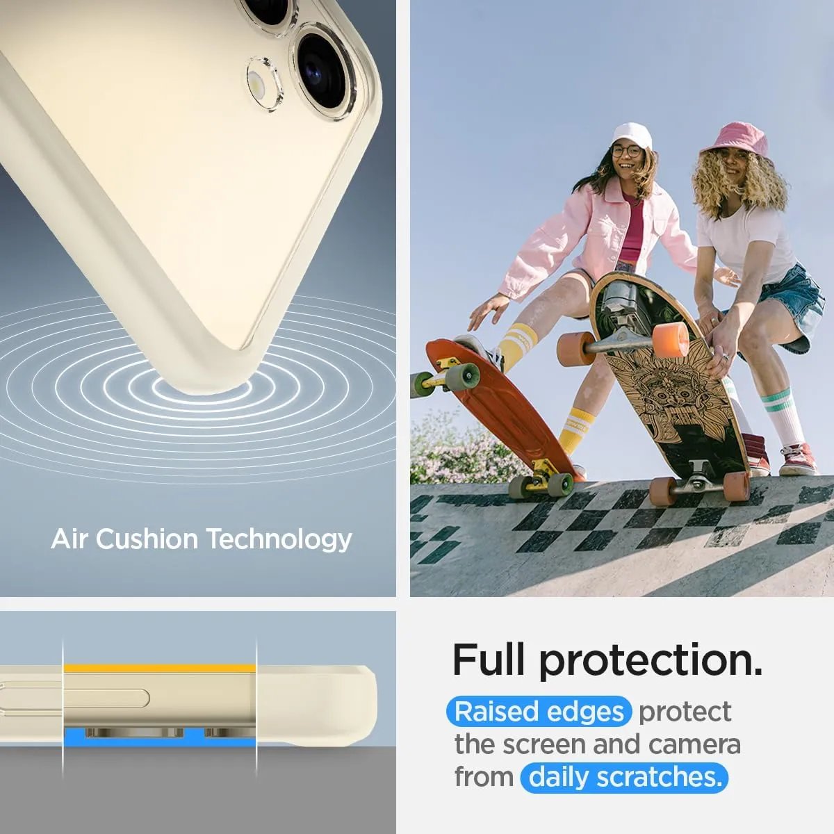 Spigen Ultra Hybrid Designed for Galaxy S24 Case (2024) [Anti-Yellowing], [Military-Grade Protection] - Mute Beige