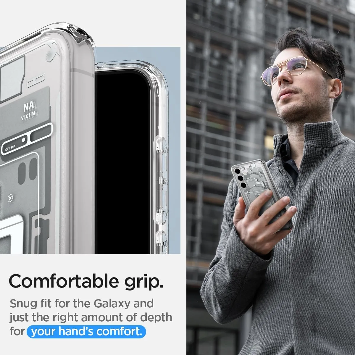 Spigen Ultra Hybrid Designed for Galaxy S24 Case (2024) [Anti-Yellowing], [Military-Grade Protection] - Zero One White