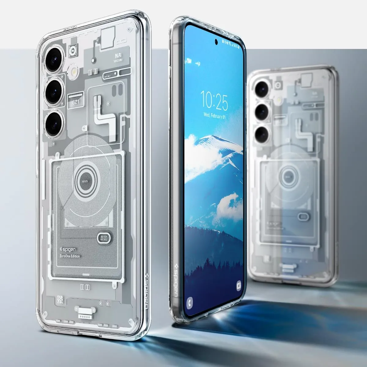 Spigen Ultra Hybrid Designed for Galaxy S24 Case (2024) [Anti-Yellowing], [Military-Grade Protection] - Zero One White