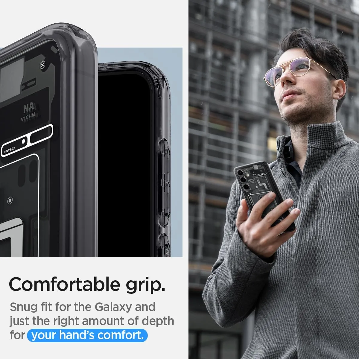 Spigen Ultra Hybrid Designed for Galaxy S24 Case (2024) [Anti-Yellowing], [Military-Grade Protection] - Zero One