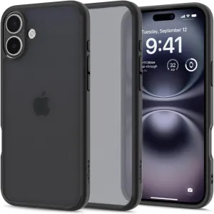 Spigen Ultra Hybrid Designed for iPhone 16 Case [NOT Compatible with MagSafe], [Anti-Yellowing], [Military-Grade Protection] - Frost Black