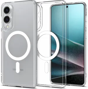 Spigen Ultra Hybrid MagFit Designed for Galaxy S25 Edge Case [Fast Wireless Charging/Magnet for Galaxy], [Anti-Yellowing] (2025) - Clear White
