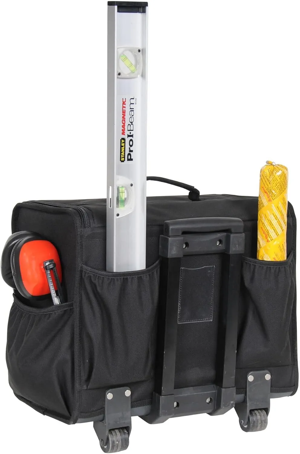 STANLEY 18 Inch Soft Tool Bag on Wheels in Resistant 600 x 600 Denier with Removable Dividers for Drill Storage 1-97-515