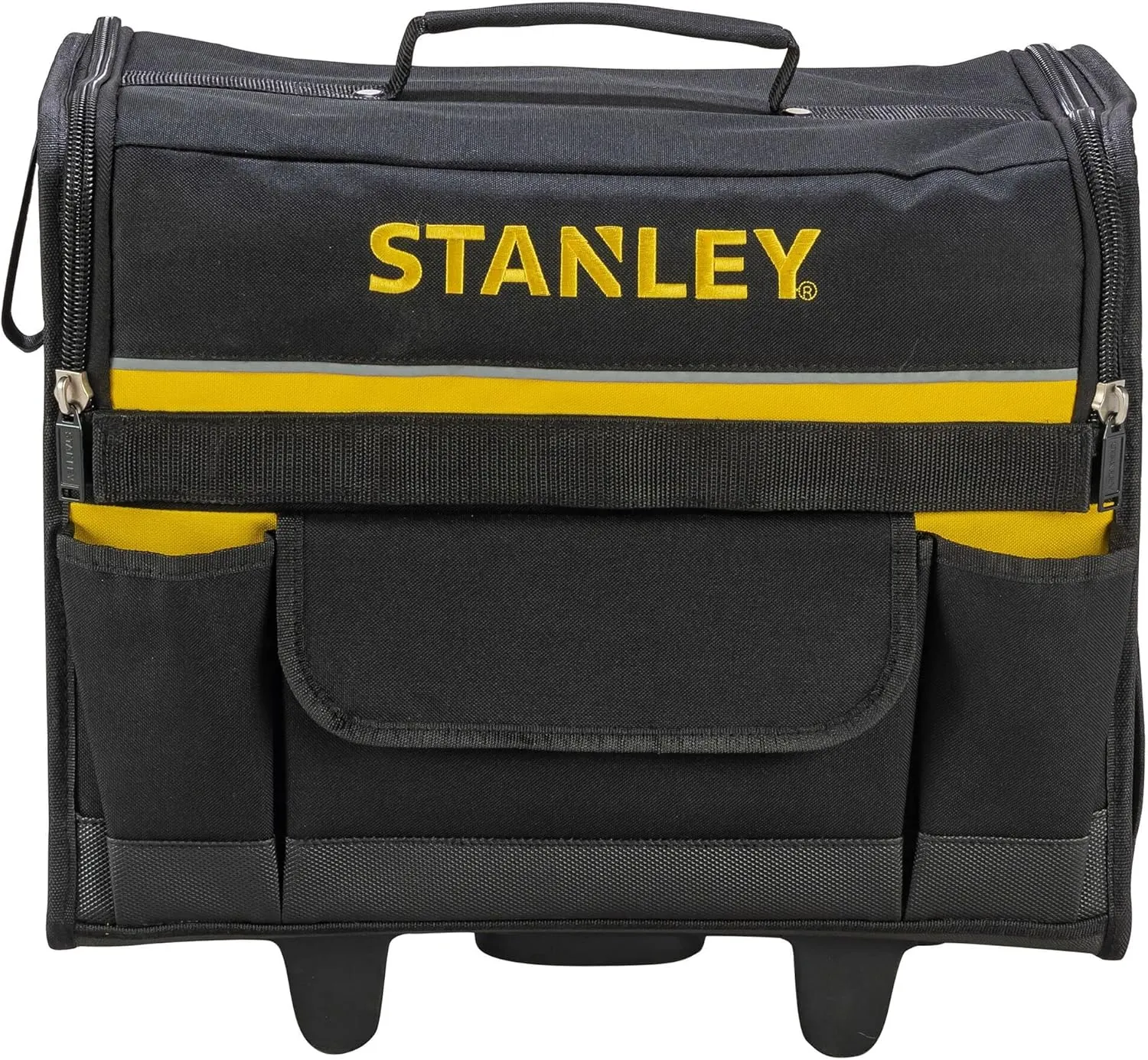 STANLEY 18 Inch Soft Tool Bag on Wheels in Resistant 600 x 600 Denier with Removable Dividers for Drill Storage 1-97-515
