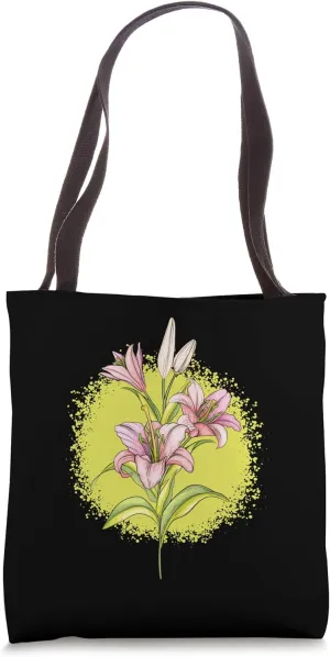 Stargazer Lily Flower Horticulture Indoor Garden House Plant Tote Bag
