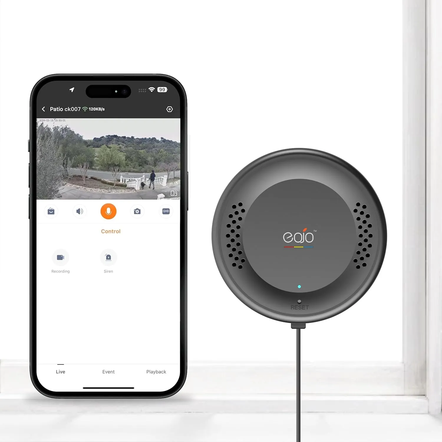 Starlight Window Camera - Replaces Outdoor Cameras | 2.4/5GHz Wi-Fi | 2K Resolution | Full-Color Night Vision Through Window | 64GB SD Card Included | AI-Powered Detection | Wide Angle View