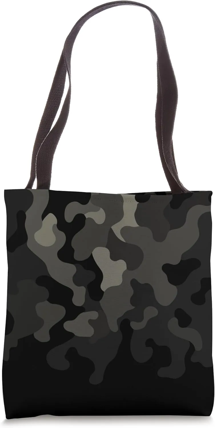 Stealth Gray Fading Camo Tote Bag