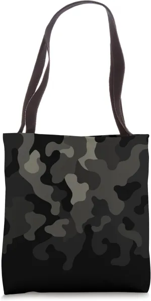 Stealth Gray Fading Camo Tote Bag