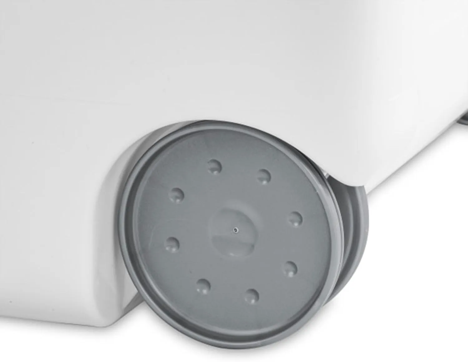 Sterilite 3-Pack Laundry Hamper with Lid and Wheels, Rolling Clothes Basket, Ultra, White