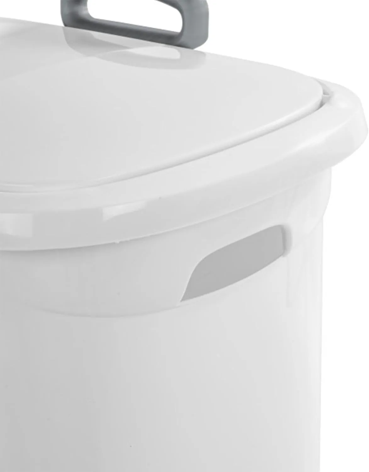 Sterilite 3-Pack Laundry Hamper with Lid and Wheels, Rolling Clothes Basket, Ultra, White