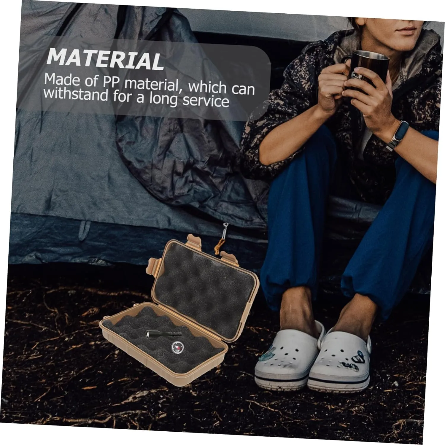 Storage Crate Pp Survival Device Case Tool Stickers Wear-Resistant
