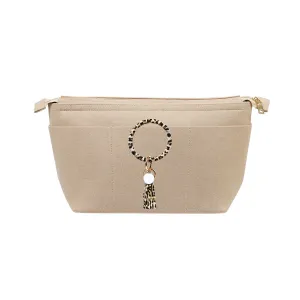 Structured Felt Purse Organizer with Key Ring Bracelets for LV Speedy and Neverfull Tote