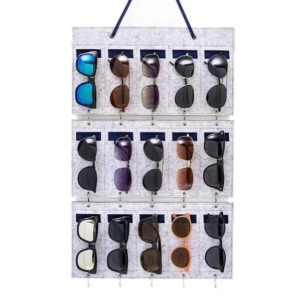 Sunglasses wall organizer