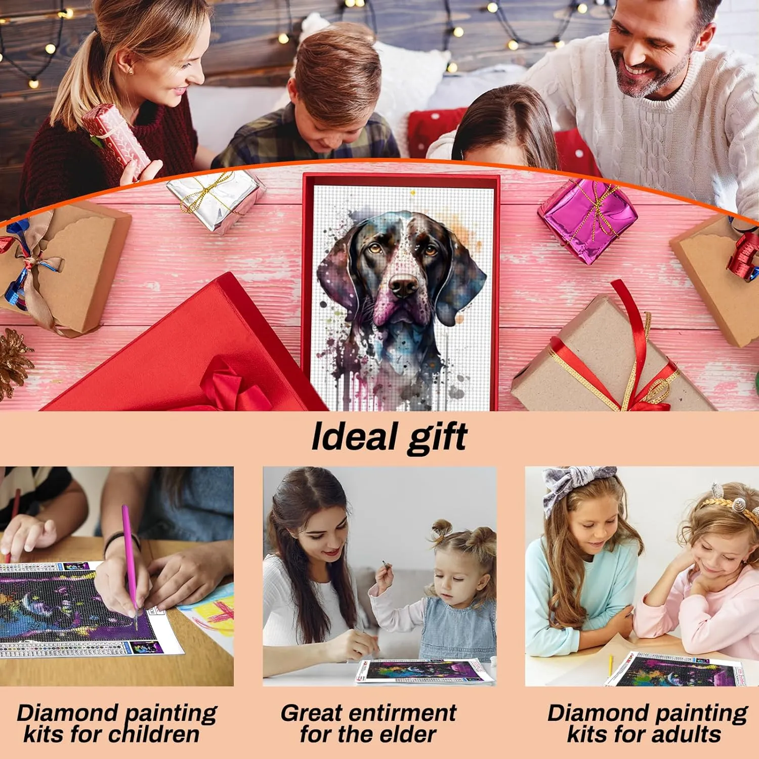 Sunset and Beach Campfire Diamond Painting Kits for Adults&Kids Sunset DIY 5D Diamond Art Kits Gem Art Craft Kits for Home Wall Decor Gifts (12x12 inch)