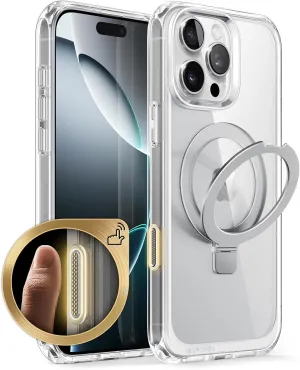 SUPCASE for iPhone 16 Pro Max Case with Camera Control Capture Button (Unicorn Beetle Mag), [Compatible with MagSafe] [Military-Grade Protection] Slim Clear Magnetic Phone Case (Crystal)