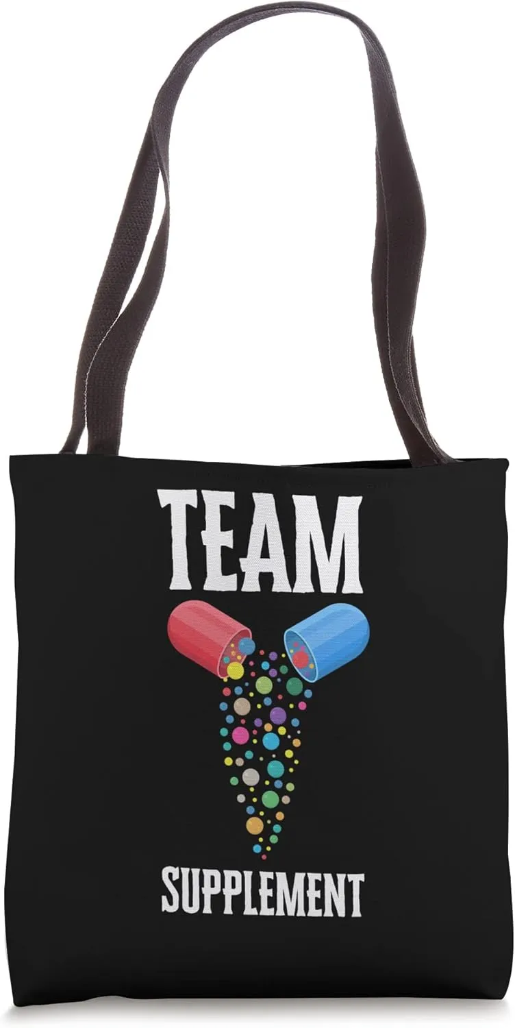 Supplementation Weight Lifting Joint Supplement Store Tote Bag