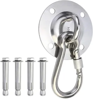 Swing Hook Round Hammock Hanger with Expansion Screw Swing Hangers Screws Bolts Stainless Steel Heavy Duty Swing Hooks Hammocks