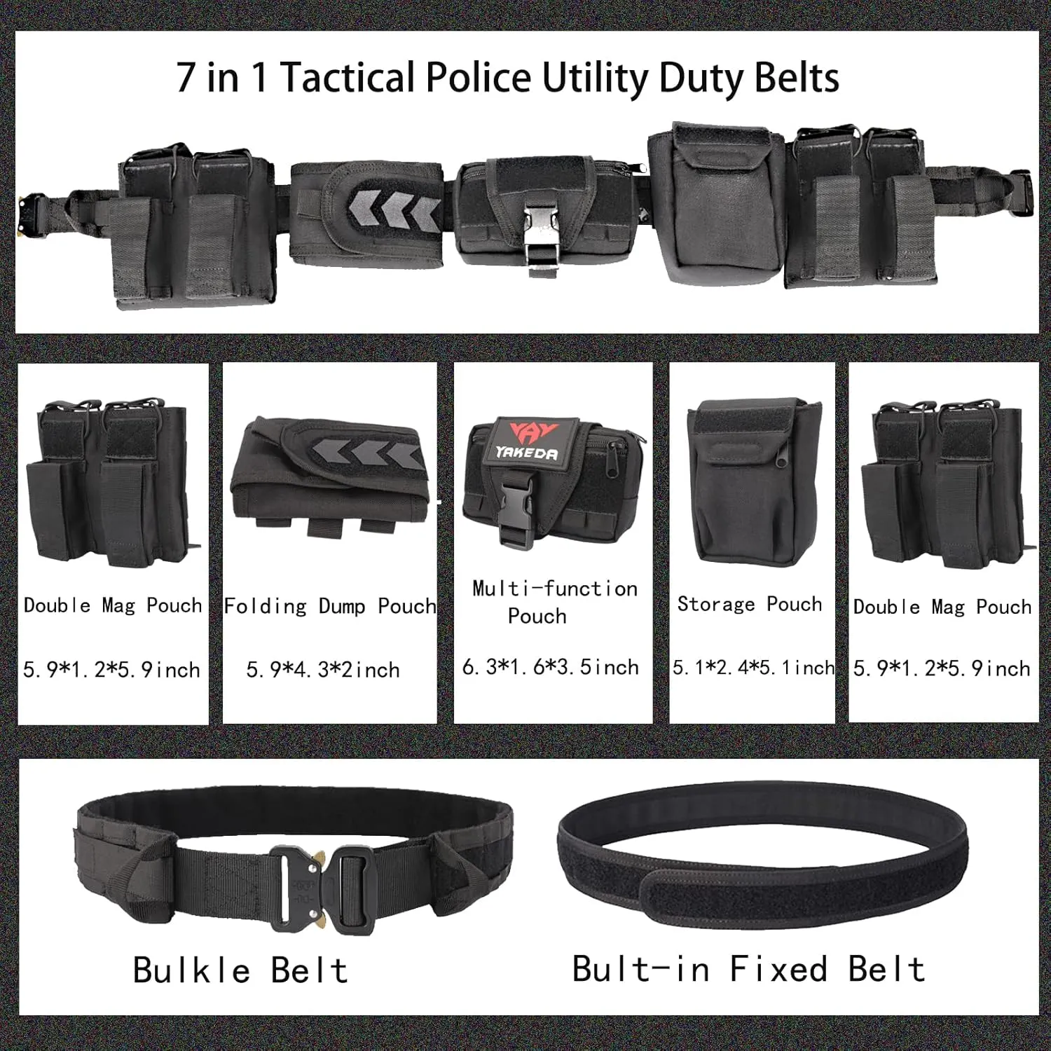 Tactical Battle Belt Quick Release Rigger 1.75 Inch Inner & Outer Airsoft Belt Heavy Duty Belts for Men