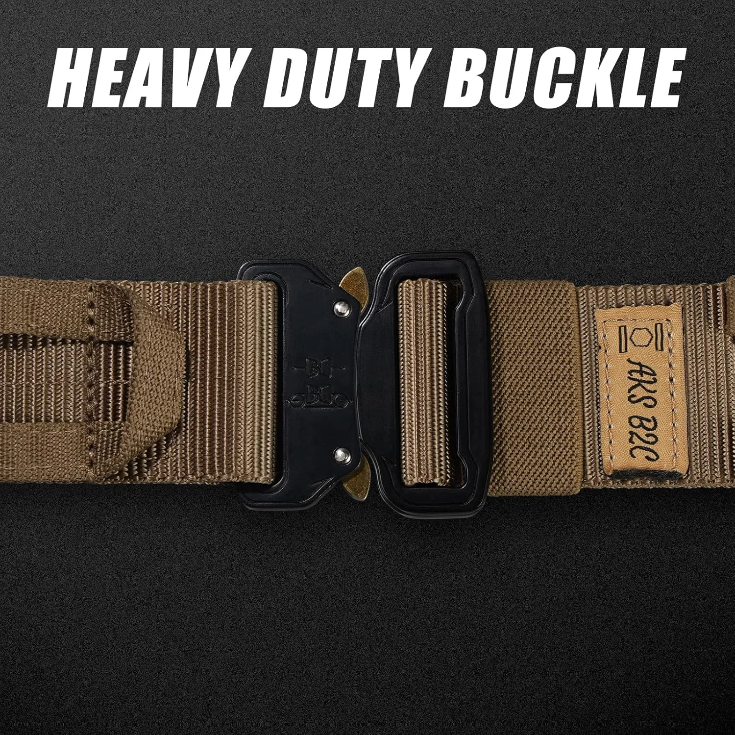 Tactical Belt with Buckle | Molle Belt | Security Utility Belt with Pouch | Heavy Duty Battle Belt with Premium Pouch
