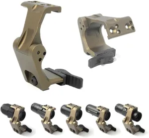 Tactical FTC Magnifier Mount with Fast QD Lever 2.26” Optical Centerline Height，Quick Release & Flip-to-Center (FTC) Mechanism，CNC Aluminum，Compatible G30，G23，G33，G43，G45,6X Etc(TAN)