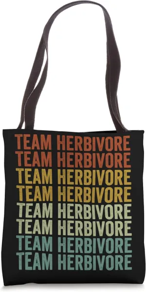 Team Herbivore Team Herbivore Vegetarian Dinosaur Tote Bag