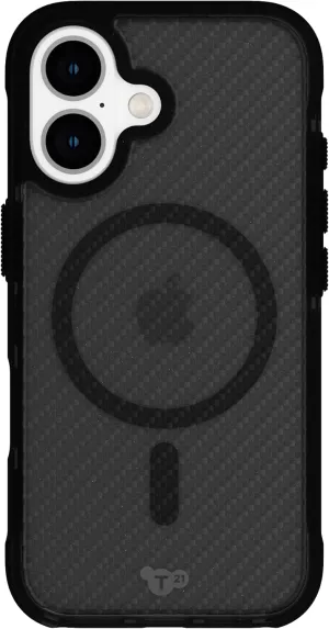 Tech21 EvoArmor case for iPhone 16 - Compatible with MagSafe - Impact Protection Case 21x Military Standard Tested in Black