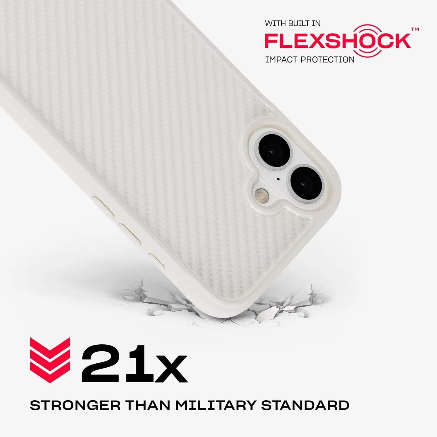 Tech21 EvoArmor for iPhone 16 Plus - Compatible with MagSafe - Impact Protection Case 21x Military Standard Tested in Cream