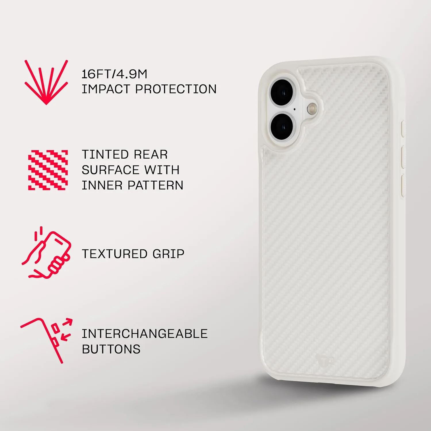 Tech21 EvoArmor for iPhone 16 Plus - Compatible with MagSafe - Impact Protection Case 21x Military Standard Tested in Cream