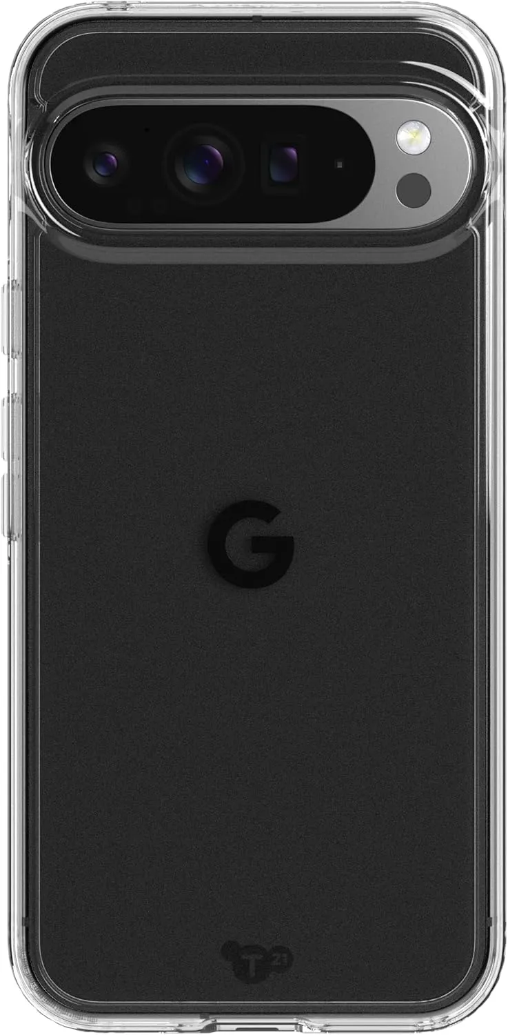 Tech21 EvoClear Case for Google Pixel 9 Pro XL - Impact Protection - Anti-Yellowing - Clear Case