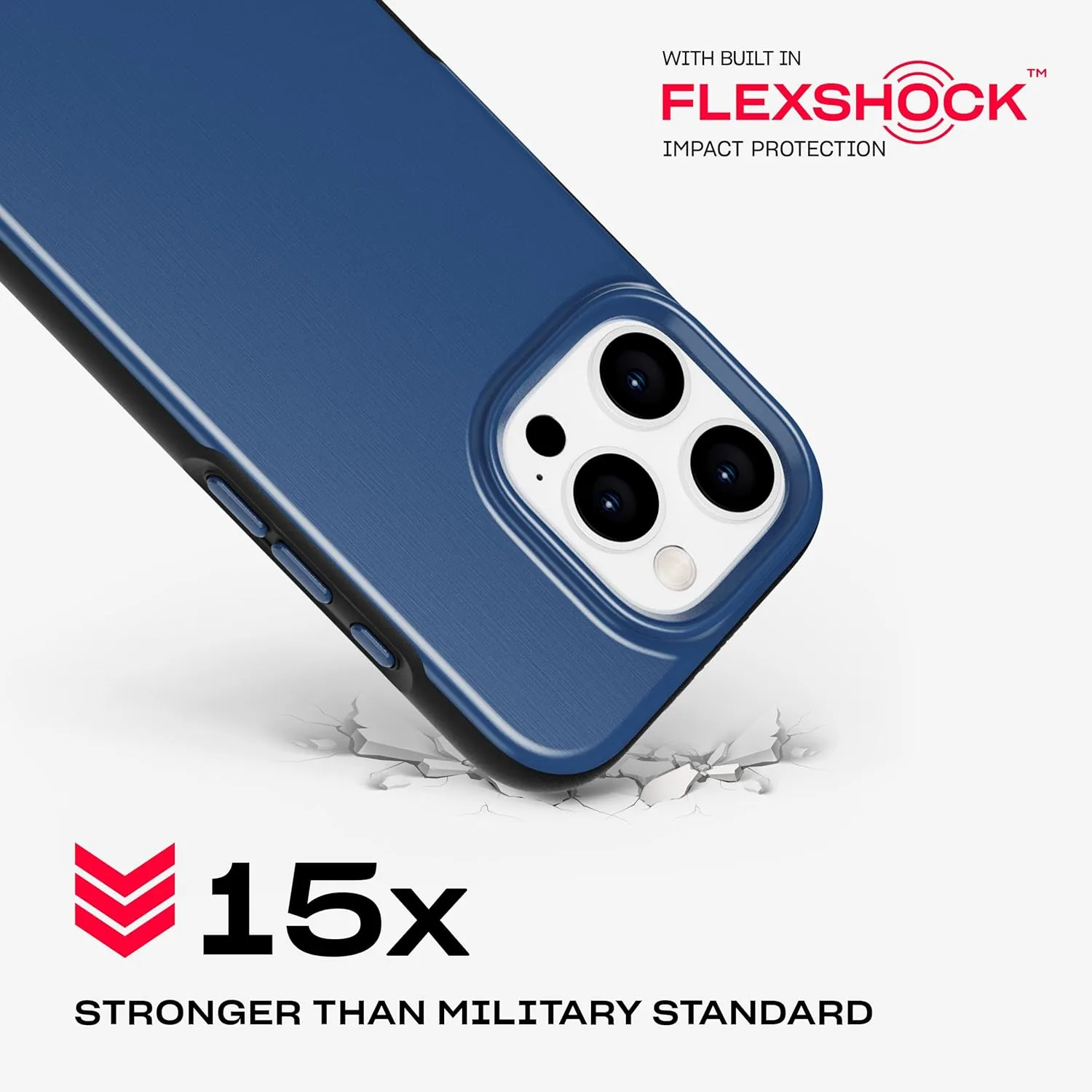 Tech21 EvoDusk for iPhone 16 Pro Compatible with MagSafe - Impact Protection Case 15x Military Standard Tested - in Blue/Black