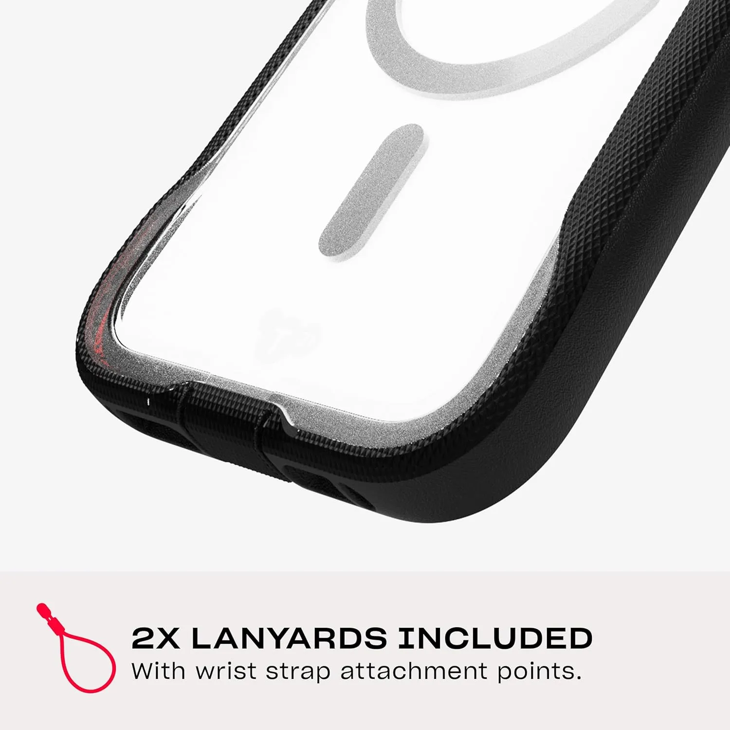 Tech21 EvoPro for iPhone 16 Pro Compatible with MagSafe - Impact Protection Case 21x Military Standard Tested - in Clear/Black