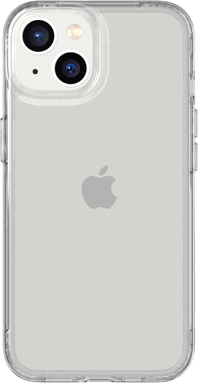 tech21 iPhone 14 Evo Clear – Scratch-Resistant, Shock-Absorbing Clear Phone Case with 12ft Multi-Drop Protection