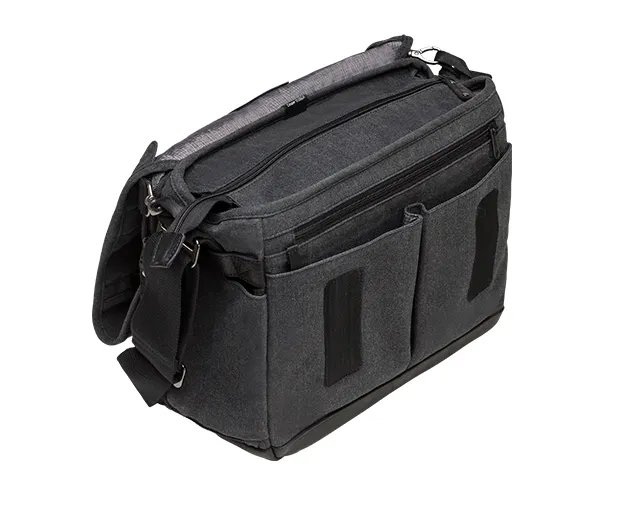 Tenba Cooper 13 DSLR Gray Canvas/Black Leather Luxury Bag