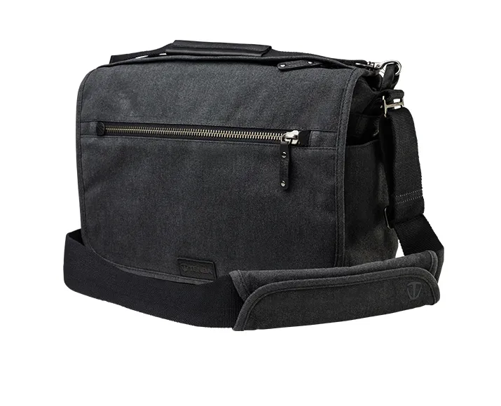 Tenba Cooper 13 DSLR Gray Canvas/Black Leather Luxury Bag