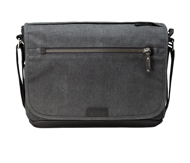 Tenba Cooper 13 Slim Gray Canvas/Black Leather Luxury Bag