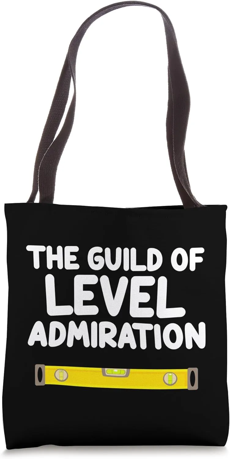 The Guild of Level Admiration Measuring Horizontal Vertical Tote Bag
