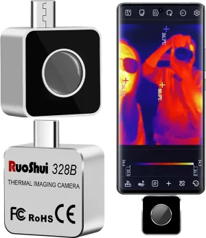 Thermal Camera for Android USB-C, Infrared Thermal Imaging Camera 256 x192 IR Resolution,25Hz Refresh Rate,-4℉ to 1112°F Thermal Imager for HVAC Home Inspection,Electrical,Plumbing,Automotive