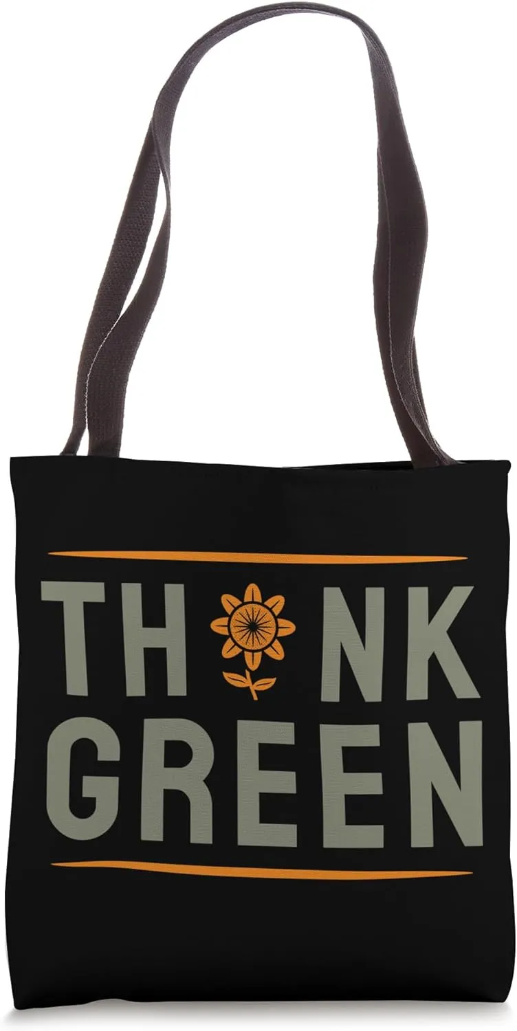 Think Green Eco-Friendly Plant-Lover’s Sustainable Living Tote Bag
